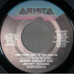 Dionne Warwick / Jeffrey Osborne Take Good Care Of You And Me USED VINYL 7INCH 45 RPM