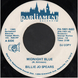 Billie Jo Spears Midnight Blue USED VINYL 7INCH 45 RPM PROMO