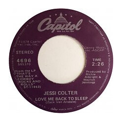 Jessi Colter Love Me Back To Sleep/Don't You Think I Feel It Too USED VINYL 7INCH 45 RPM SINGLE STEREO