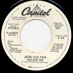 Jessi Colter Holdin' On USED VINYL 7INCH 45 RPM PROMO