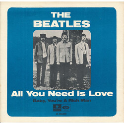 The Beatles All You Need Is Love USED VINYL 7INCH SINGLE 45 RPM