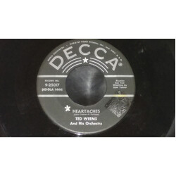 Ted Weems And His Orchestra Heartaches / Oh! Monah USED VINYL 7INCH 45 RPM SINGLE REISSUE MONO