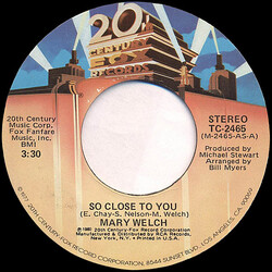 Mary Welch So Close To You / Sweet Precious Time USED VINYL 7INCH 45 RPM SINGLE