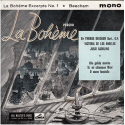 Giacomo Puccini / Sir Thomas Beecham / Victoria De Los Angeles / Jussi Björling La Bohème Excerpts No. 1 USED VINYL 7INCH 45 RPM EP MONO