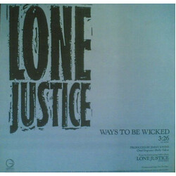 Lone Justice Ways To Be Wicked USED VINYL 12INCH PROMO 33 S RPM