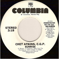 Chet Atkins Sunrise USED VINYL 7INCH PROMO 45 RPM SINGLE