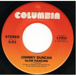 Johnny Duncan (3) Slow Dancing / One Night Of Love USED VINYL 7INCH SINGLE