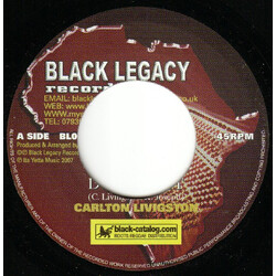 Carlton Livingston / Keety Roots Defend It USED VINYL 7INCH 45 RPM