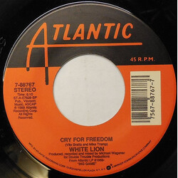 White Lion Cry For Freedom USED VINYL 7INCH 45 RPM SINGLE