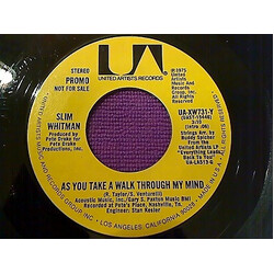 Slim Whitman As You Take A Walk Through My Mind USED VINYL 7INCH SINGLE PROMO