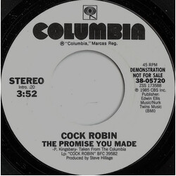 Cock Robin The Promise You Made USED VINYL 7INCH 45 RPM SINGLE PROMO