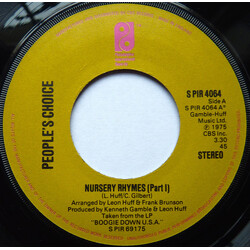 People's Choice Nursery Rhymes USED VINYL 7INCH 45 RPM SINGLE