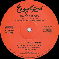 Cultural Vibe Ma Foom Bey USED VINYL 12INCH 45 RPM REISSUE REMASTERED