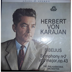 Herbert von Karajan / Philharmonia Orchestra / Jean Sibelius Symphony Nº 2 In D Major, Op. 43 Vinyl LP USED