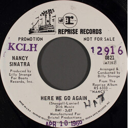 Nancy Sinatra Here We Go Again / Memories USED VINYL 7INCH 45 RPM SINGLE PROMO