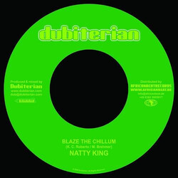 Natty King / Dubiterian Blaze The Chillum / Dub Land Riddim USED VINYL 7INCH 45 RPM