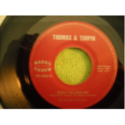 Thomas And Turpin Hotlanta / Don't Blame Me USED VINYL 7INCH 45 RPM SINGLE
