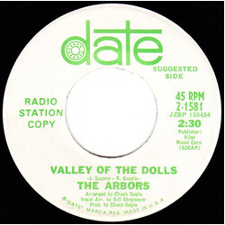 The Arbors Valley Of The Dolls Vinyl 7" USED