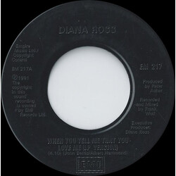Diana Ross When You Tell Me That You Love Me Vinyl 7" USED