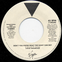 Steve Winwood Don't You Know What The Night Can Do? USED VINYL 7INCH 45 RPM PROMO STEREO