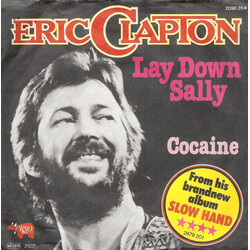 Eric Clapton Lay Down Sally / Cocaine USED VINYL 7INCH 45 RPM SINGLE