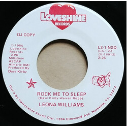 Leona Williams Rock Me To Sleep / Taste Of Life USED VINYL 7INCH 45 RPM SINGLE PROMO