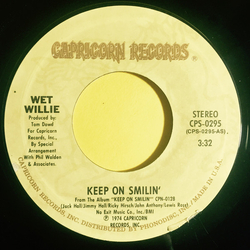 Wet Willie Keep On Smilin' / Country Side Of Life Vinyl 7" USED