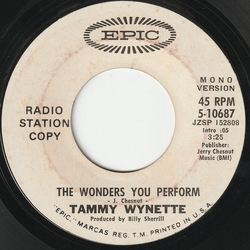 Tammy Wynette The Wonders You Perform Vinyl 7" USED