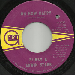Blinky / Edwin Starr Oh How Happy / Ooo Baby Baby USED VINYL 7INCH SINGLE 45 RPM