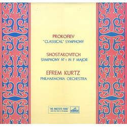 Sergei Prokofiev / Dmitri Shostakovich / Efrem Kurtz / Philharmonia Orchestra "Classical" Symphony / Symphony No 1 In F Major Vinyl LP USED