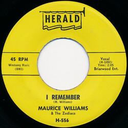 Maurice Williams & The Zodiacs I Remember / Always USED VINYL 7INCH 45 RPM SINGLE