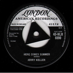 Jerry Keller Here Comes Summer VINYL 7" USED