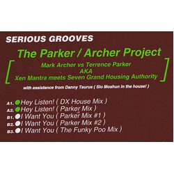 The Parker / Archer Project Hey Listen! / I Want You USED VINYL 12INCH 33 S RPM