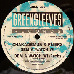 Chaka Demus & Pliers Dem A Watch Wi USED VINYL 12INCH 45 RPM