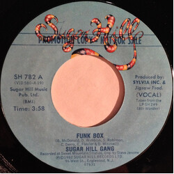 Sugarhill Gang Funk Box USED VINYL 7INCH 45 RPM PROMO STYRENE