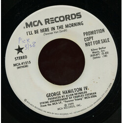 George Hamilton IV I'll Be Here In The Morning USED VINYL 7INCH 45 RPM PROMO