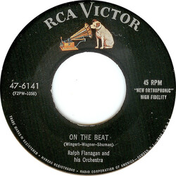 Ralph Flanagan And His Orchestra On The Beat / Sweetheart Of Sigma Chi USED VINYL 7INCH 45 RPM
