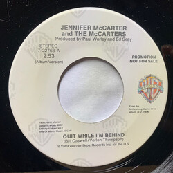 The McCarters Quit While I'm Behind USED VINYL 7INCH 45 RPM PROMO STEREO