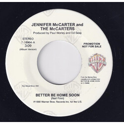 The McCarters Better Be Home Soon USED VINYL 7INCH 45 RPM PROMO