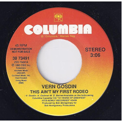 Vern Gosdin This Ain't My First Rodeo USED VINYL 7INCH 45 RPM PROMO