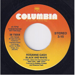 Rosanne Cash Black And White USED VINYL 7INCH 45 RPM PROMO