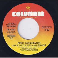 Ricky Van Shelton Life's Little Ups And Downs USED VINYL 7INCH SINGLE 45 RPM PROMO