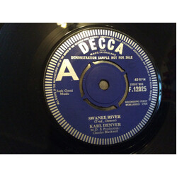 Karl Denver Swanee River USED VINYL 7INCH 45 RPM PROMO