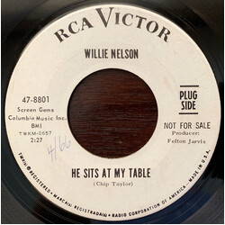 Willie Nelson He Sits At My Table USED VINYL 7INCH 45 RPM SINGLE PROMO