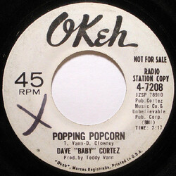 Dave "Baby" Cortez Popping Popcorn USED VINYL 7INCH 45 RPM PROMO