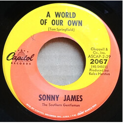 Sonny James A World Of Our Own USED VINYL 7INCH 45 RPM