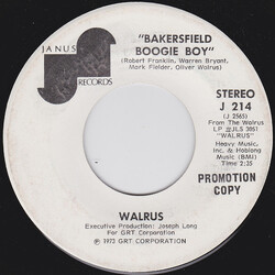 Walrus (5) Bakersfield Boogie Boy USED VINYL 7INCH 45 RPM PROMO