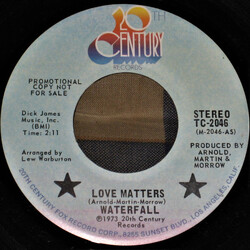 Waterfall (13) Love Matters USED VINYL 7INCH 45 RPM PROMO