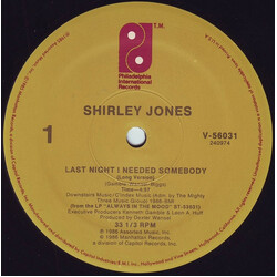 Shirley Jones Last Night I Needed Somebody VINYL 12" USED