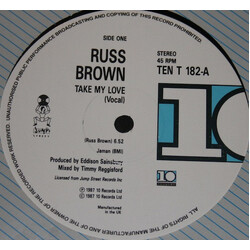 Russ Brown Take My Love / Gotta Find A Way VINYL 12" USED
